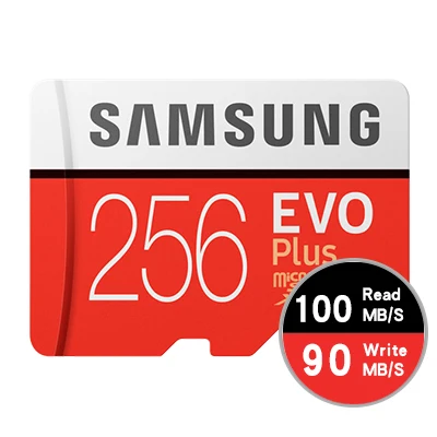 Карта Microsd SAMSUNG 256G 128 Гб 64 ГБ 32 ГБ 16 ГБ 8 ГБ 100 МБ/с./с класс 10 U3 U1 SDXC класс EVO+ Micro SD карта памяти TF флэш-карта - Емкость: R100Mb256G
