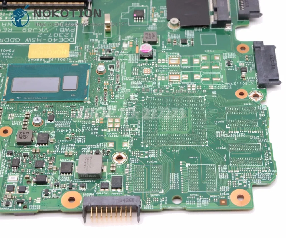 NOKOTION для Dell Inspiron 5437 3437 материнская плата ноутбука SR170 I5 4200U DOE40 HSW GDDR5 MB 12307 2 VKJ89