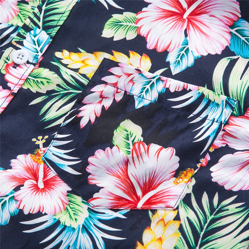 2019 модные мужские рубашки LISIBOOO с цветочным принтом летняя пляжная гавайская
