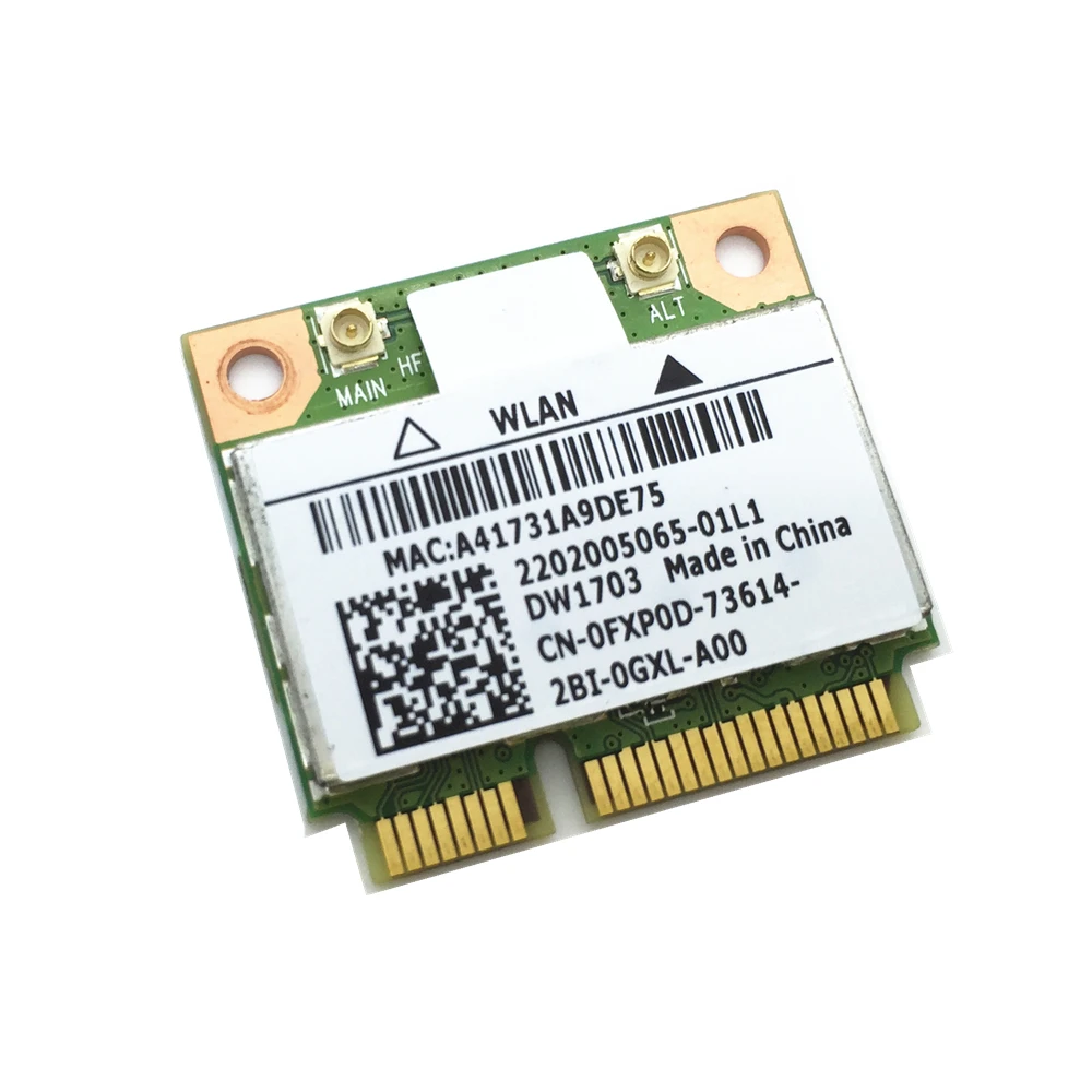 Для V1440 1450 1540 1550 DW1703 AR5B225 802 11 b/g/n Беспроводная 300M и поддержка Bluetooth 4 0 Combo Mini PCI-E Card |