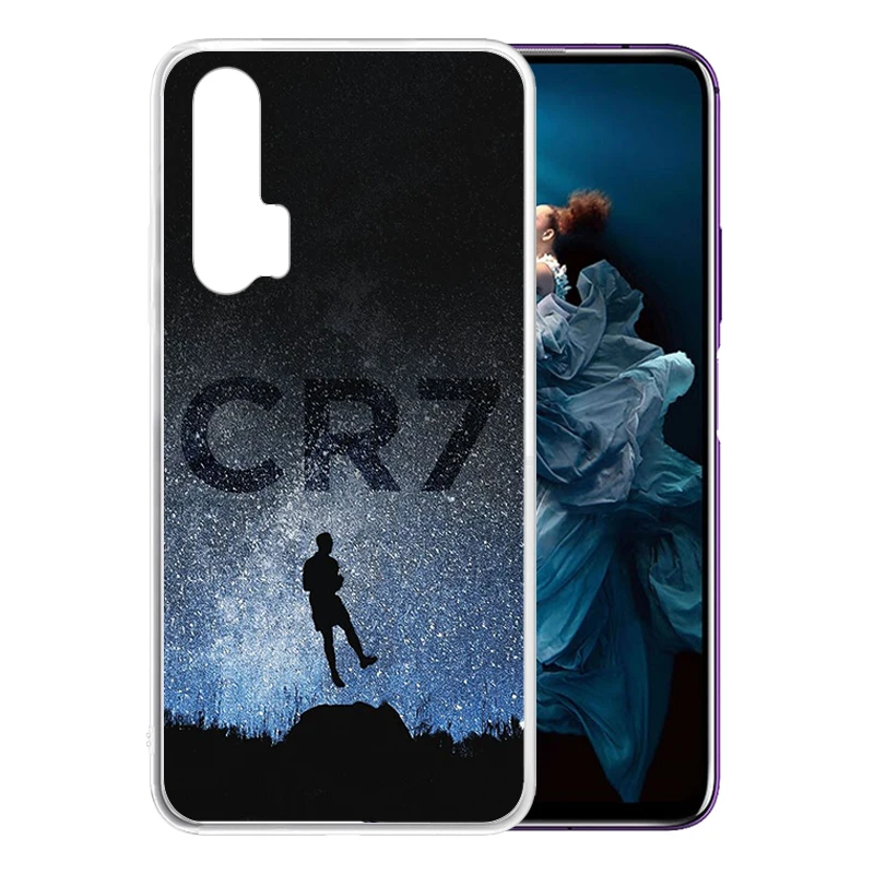 Soft Silicone Clear TPU Case for Huawei Honor 20 Pro 9X 8X 10 Lite V20 V30 V10 Play 3 Anti-Scratch CR7 C Ronaldo Cover | Мобильные