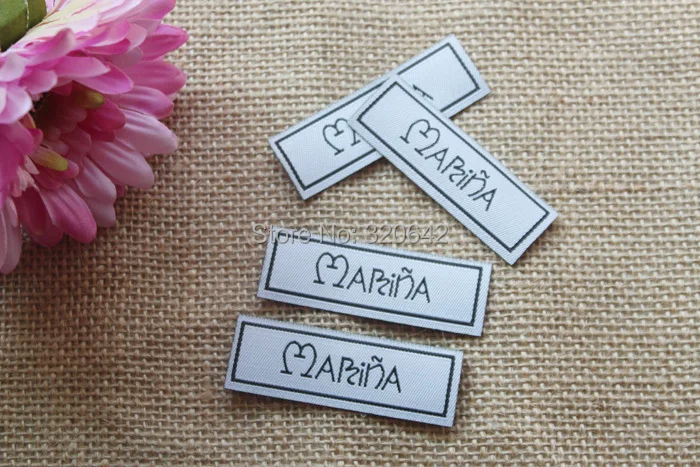 Одежды на заказ Утюг на швейной этикетке/фирменные ярлыки/клеевые этикетки Персонализированная рубашка/этикетки для одежды
