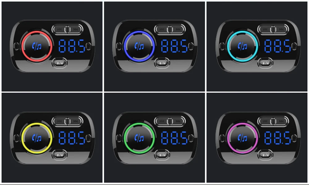 JINSERTA Handsfree Автомобильный Mp3 плеер Bluetooth 5,0 fm-передатчик QC3.0 зарядное устройство 3,5 мм AUX вход с TF воспроизведение музыки