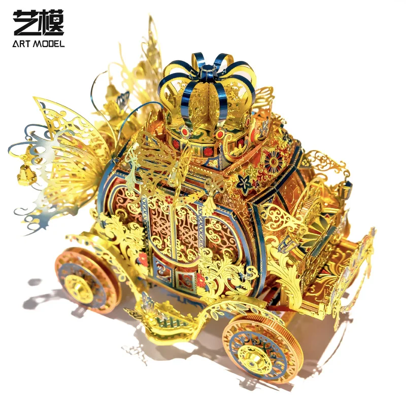

3D Metal Model Puzzle DIY Nano Laser Cut Assemble Jigsaw Princess Carriage Toy Desktop decoration Educational Toys GIFT Children