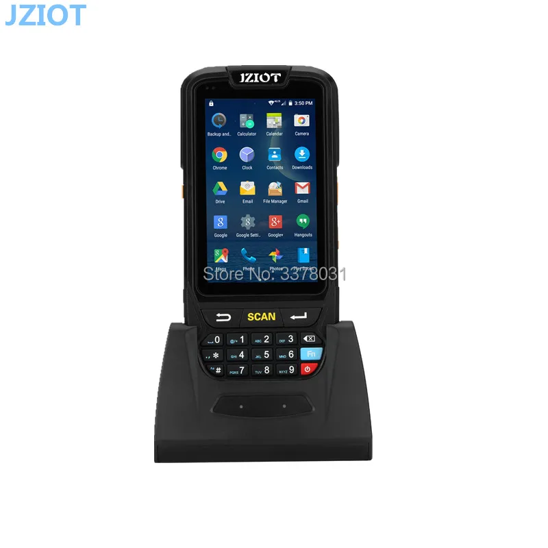 Большой экран 1d bluetooth android сканер штрих кода pda терминал данных прочный