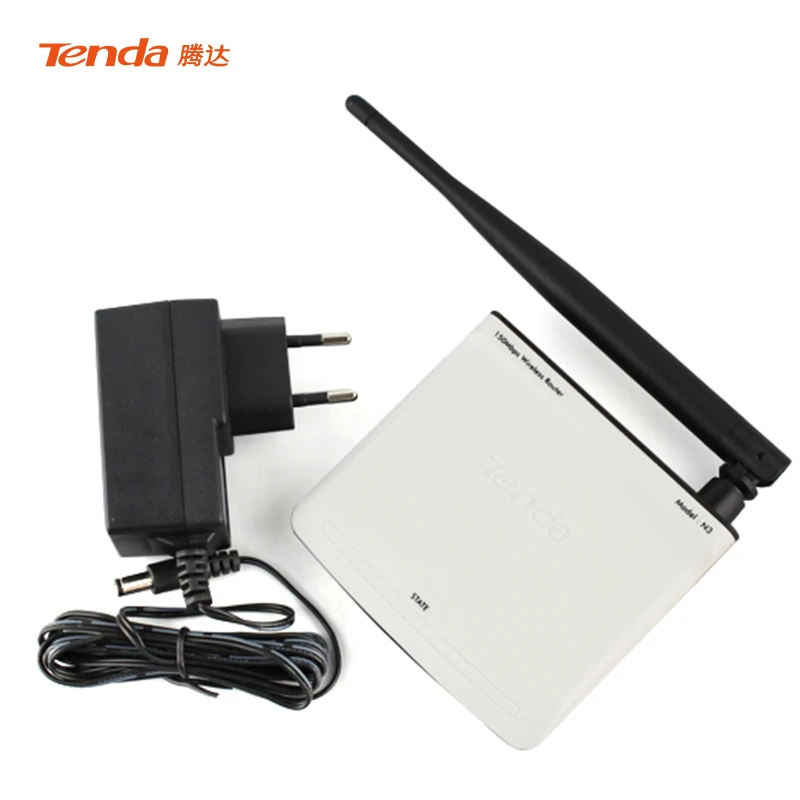 Английский программа Tenda N3 150 Мбит/с WI-FI маршрутизатор с оригинальной ЕС Мощность