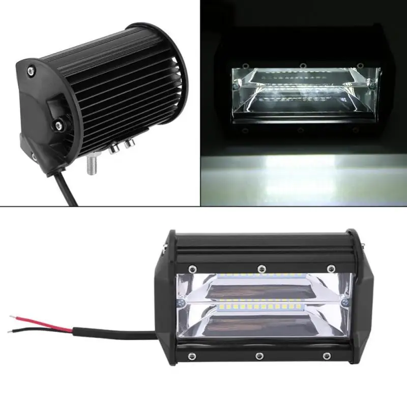 2pcs 10-30V 5in 72W LED Car Work Light Bar DRL Flood Beam Lamp Suv Driving Motorcycle for Off Road Tractor Trucks | Автомобили и
