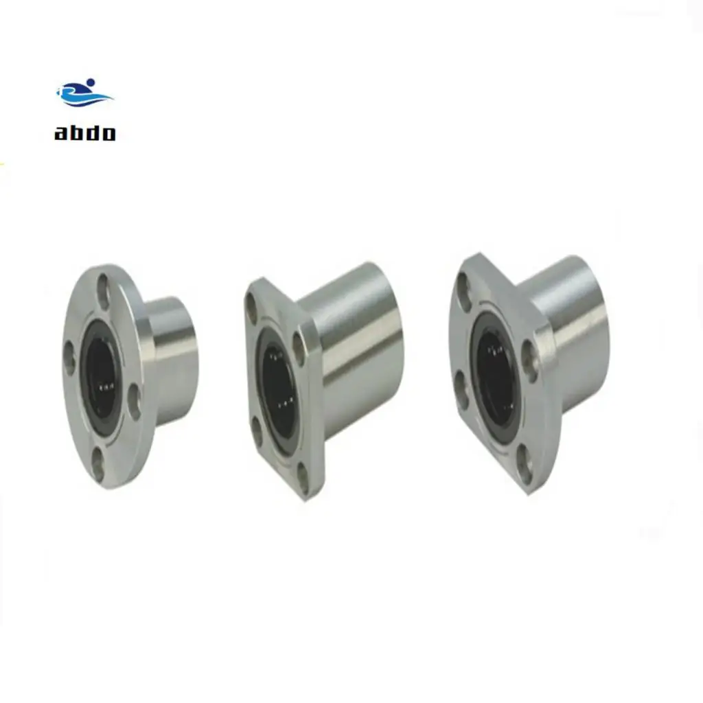 4 PCS LMK8LUU/LMK10LUU/LMK12LUU long type Rectangular Flange High quality Linear Bearing CNC Bush for 3D printer parts | Обустройство