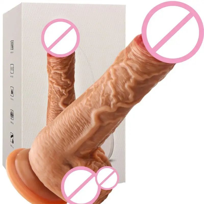 Реалистичный фаллоимитатор Анальная пробка Телескопический Массажер для пениса