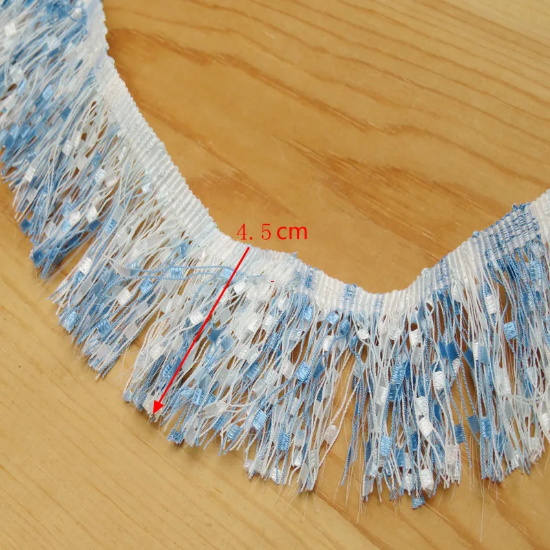 4 5 см ширина Красочные кисточки кружевная отделка Кружевная аппликация с