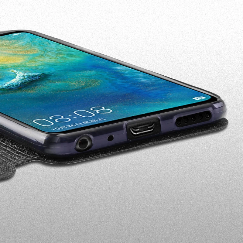 Чехлы Mofi для Huawei Mate 20 Pro силиконовый чехол-книжка кожаный Оригинальный чехол |