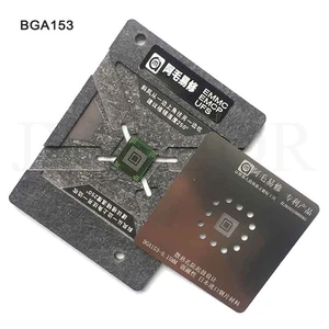 Трафарет для реболлинга EMMC EMCP UFS BGA153, BGA162, BGA169, BGA254, с неподвижной пластиной и регулируемой стальной сеткой, 0,15 мм