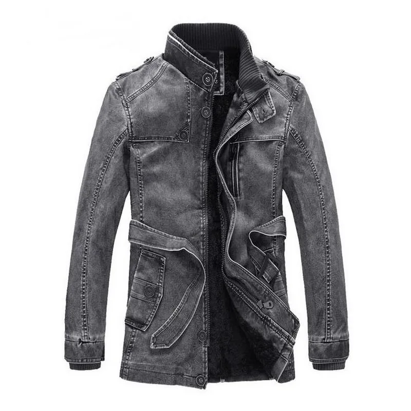 Men's Leather Jacket Jaqueta De Couro Masculina Mens Stand Collar Jackets Coats Brand Motorcycle Men | Мужская одежда