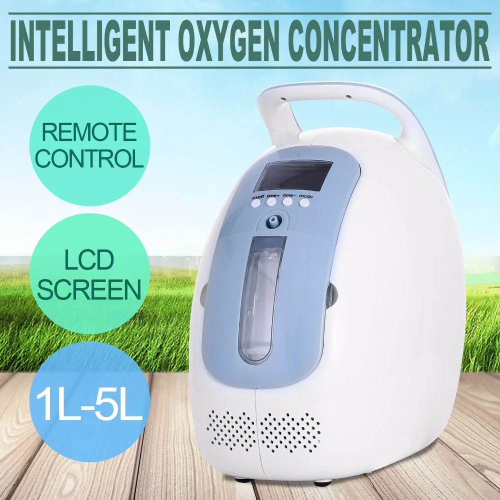Портативный концентратор кислорода генератор для дома Путешествия автомобиля 90%