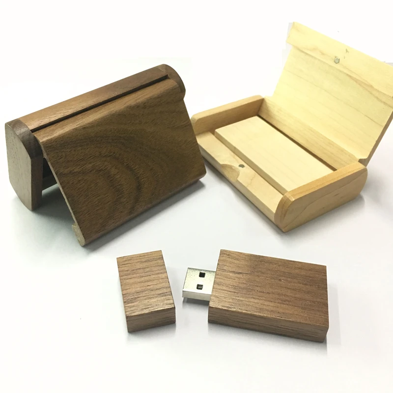 Деревянная флип карта с квадратным логотипом на заказ USB 2 0 флеш накопитель|USB