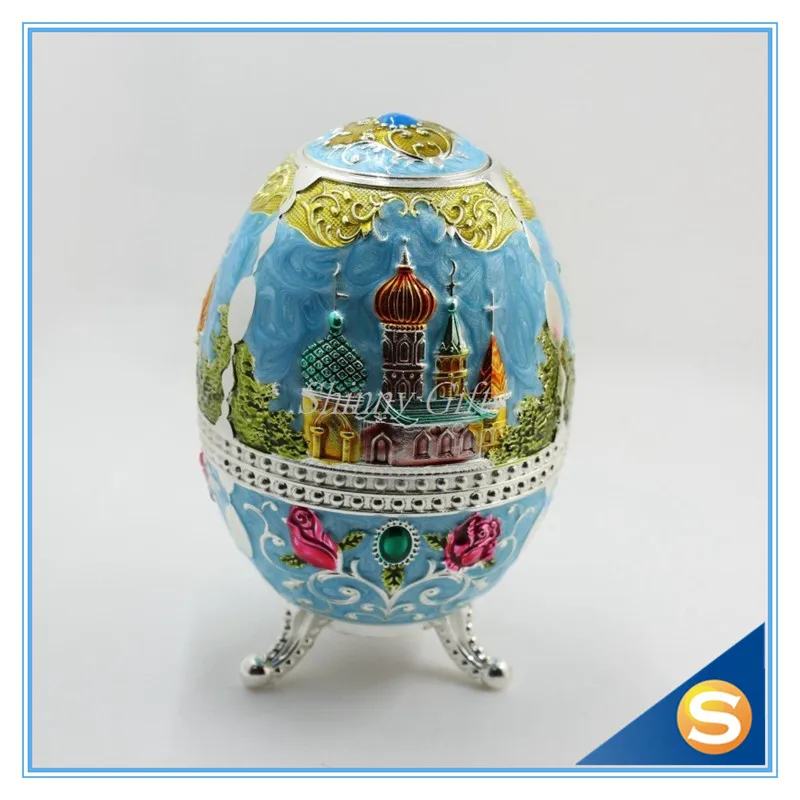 Русский стиль Faberge яйцо зубочистка держатель с открывалкой для бутылок случайный