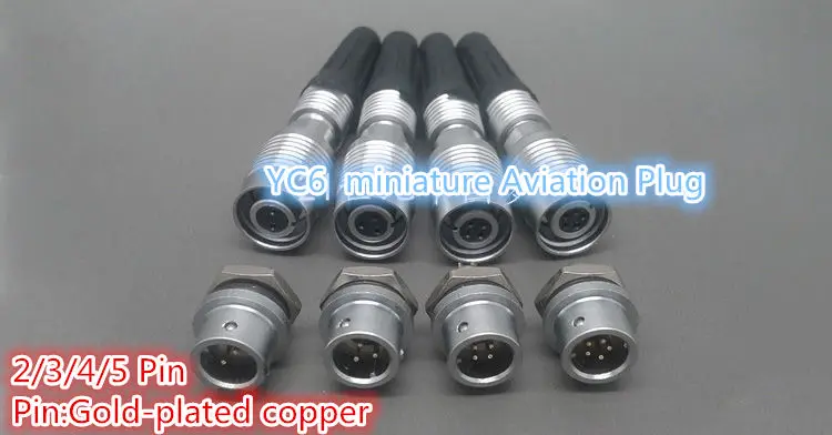 1 шт. AP046 YC6 2/3/4/5Pin 6 мм штекер и гнездо миниатюрный авиационный M6 круговой разъем +