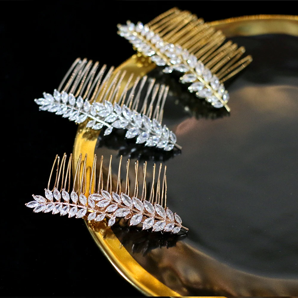 Bridal hair accessories crystal flower comb wedding clip jewelry handmade female flowers | Украшения и аксессуары