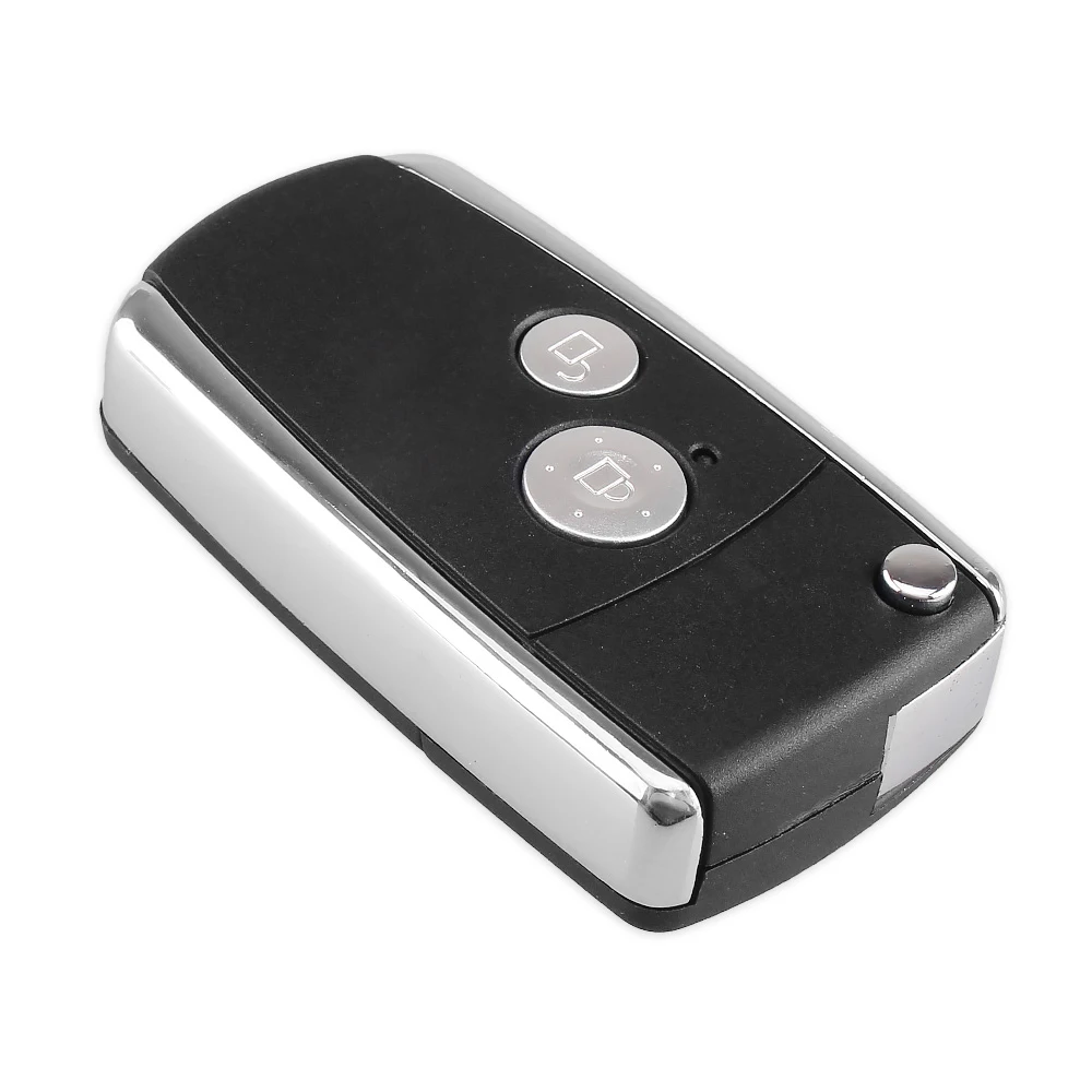 KEYYOU 2/3/4 кнопки автомобильный модифицированный флип пульт Черный Складной чехол