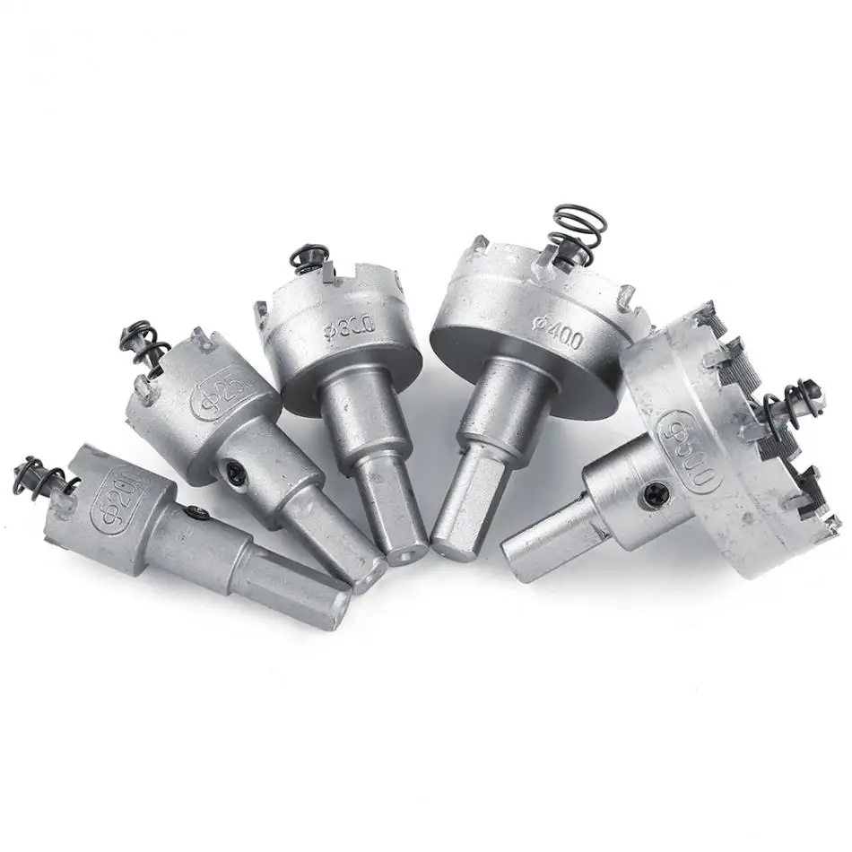 5 шт./компл. 20 25 30 40 50mm HSS кольцевой пилы карбидные сверла наконечник Core