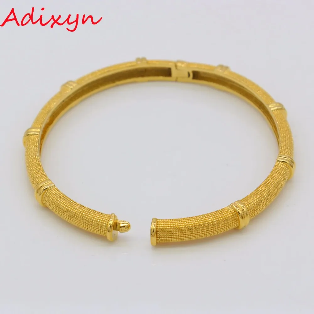 Adixyn Ellipse браслеты &quotДубай&quot для женщин и девочек золотой цвет