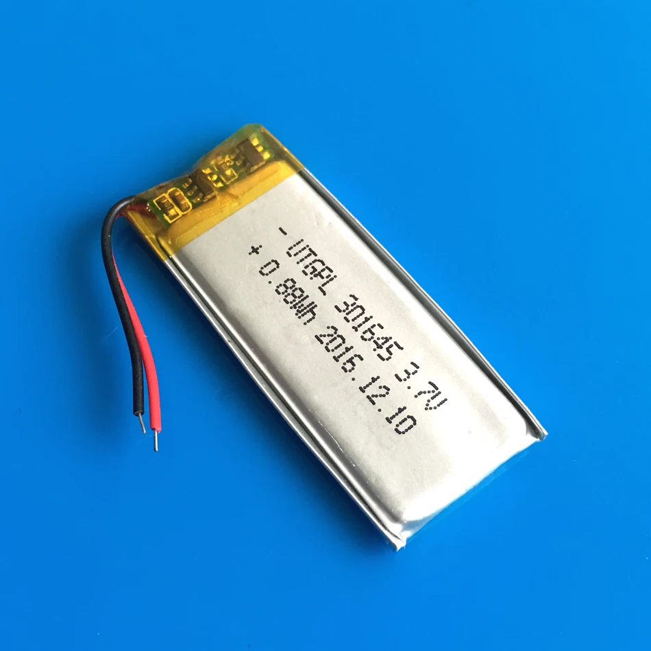 Литий полимерный аккумулятор 250 мАч 3 7 в для умных часов MP3|rechargeable battery|lithium batterypolymer
