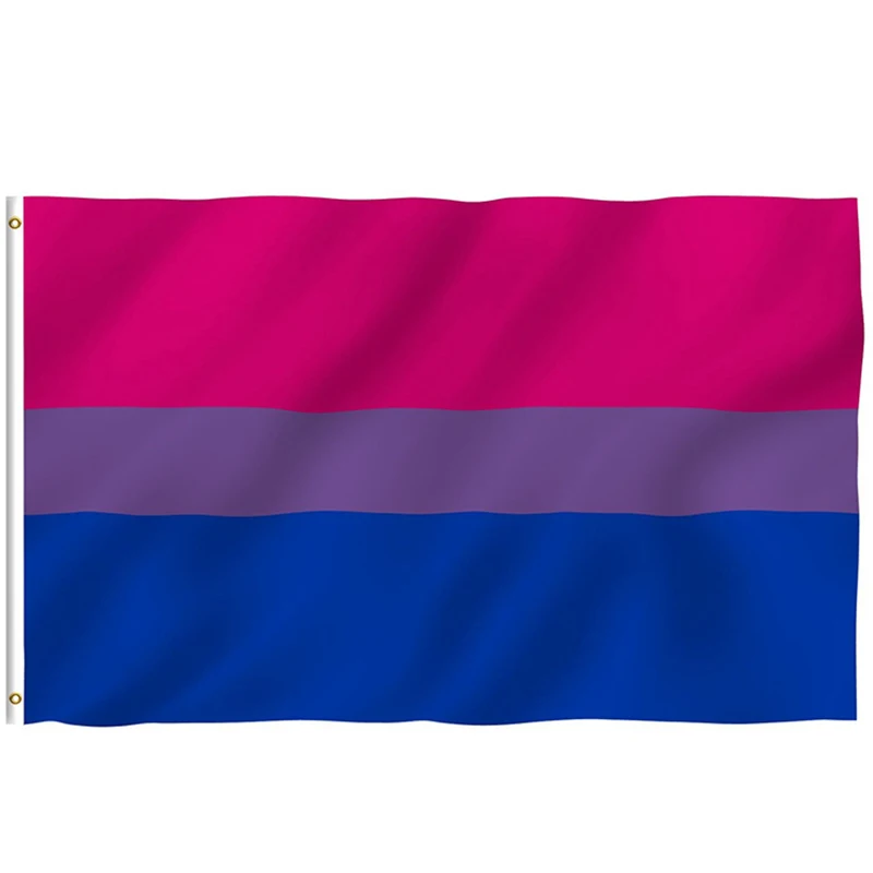 free  shipping  xvggdg   Bisexual Pride Flag LGBT 90*150cm   Pink Blue Rainbow Flag Home Decor Gay Friendly LGBT Flag Banners