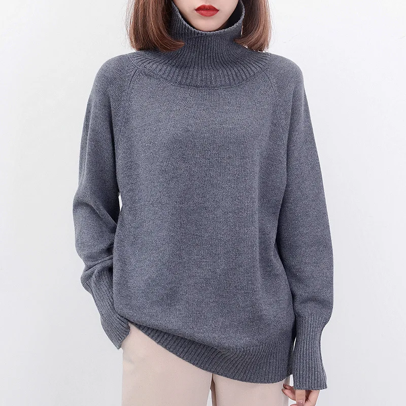 Woman Fund Easy Thickening Lead Cashmere Unlined Upper Garment Sweater Long Sleeve Keep Warm Rendering | Женская одежда