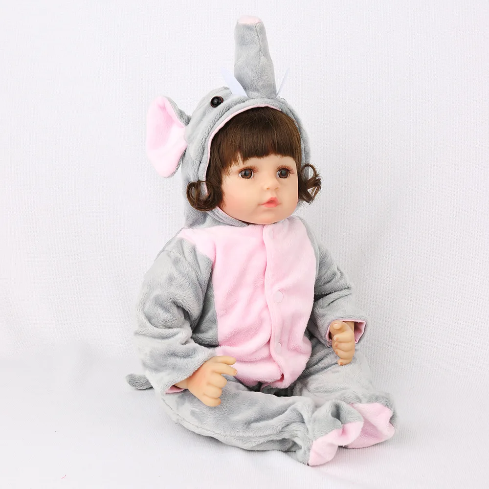 18 &quot45 см Силиконовая виниловая Кукла Reborn Baby настоящая сенсорная Реалистичная