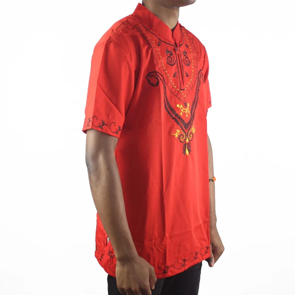 Африканские винтажные вышитые мужские свадебные топы мужская с коротким рукавом