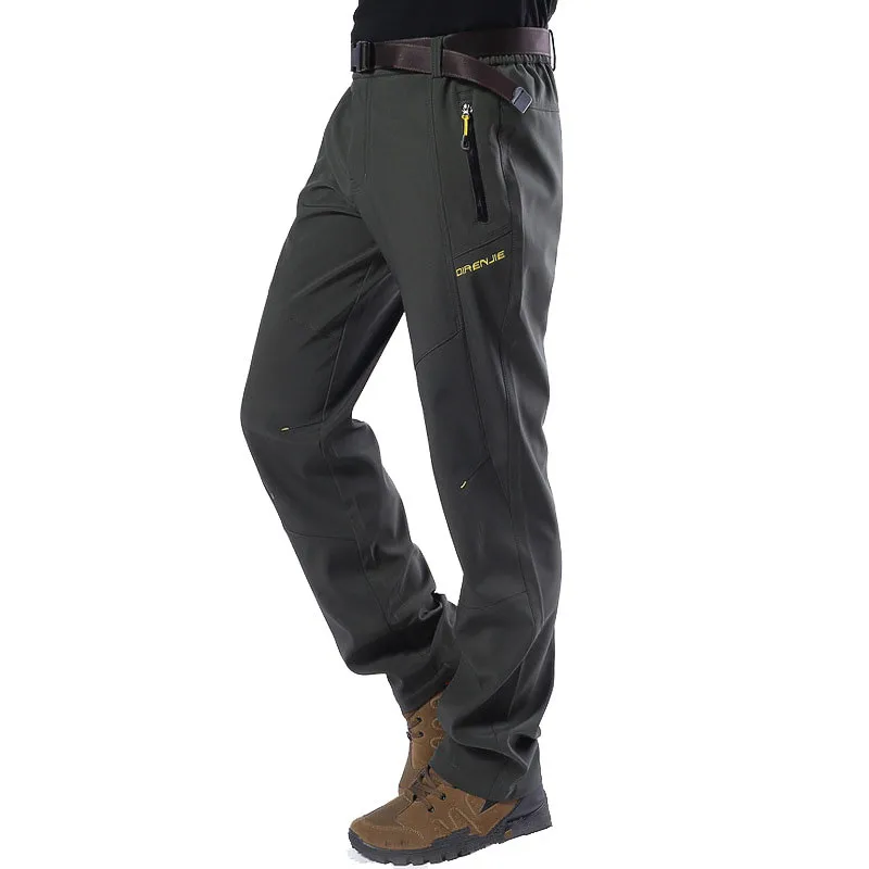 RAY GRACE уличные теплые зимние походные брюки мужские флисовые для альпинизма