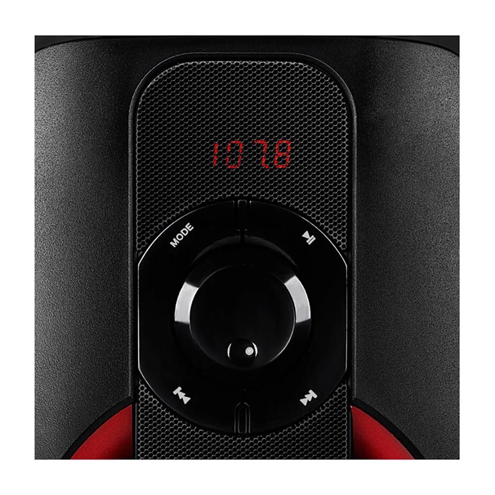 Колонки 2.1 ( с сабвуфером) AC MS -304 черный (40 Вт FM-тюнер USB/SD дисплей ПДУ Bluetooth) |