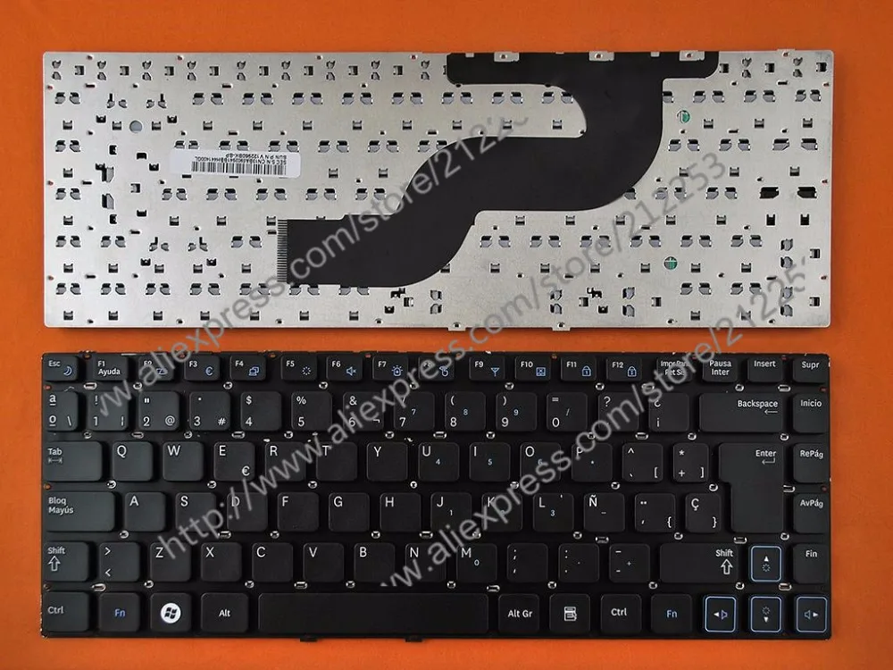 Запчасти Teclado испанской клавиатурой кабель для дисплея Samsung RV409 RV411 RV413 RV415 RV419 RV420