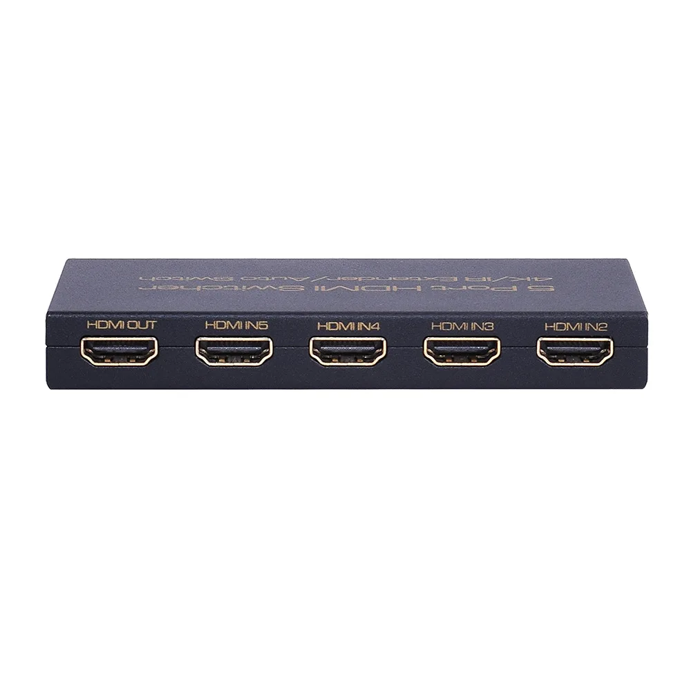 Коммутатор с 5 портами HDMI входов 1 выход поддержка дистанционного управления 4K |