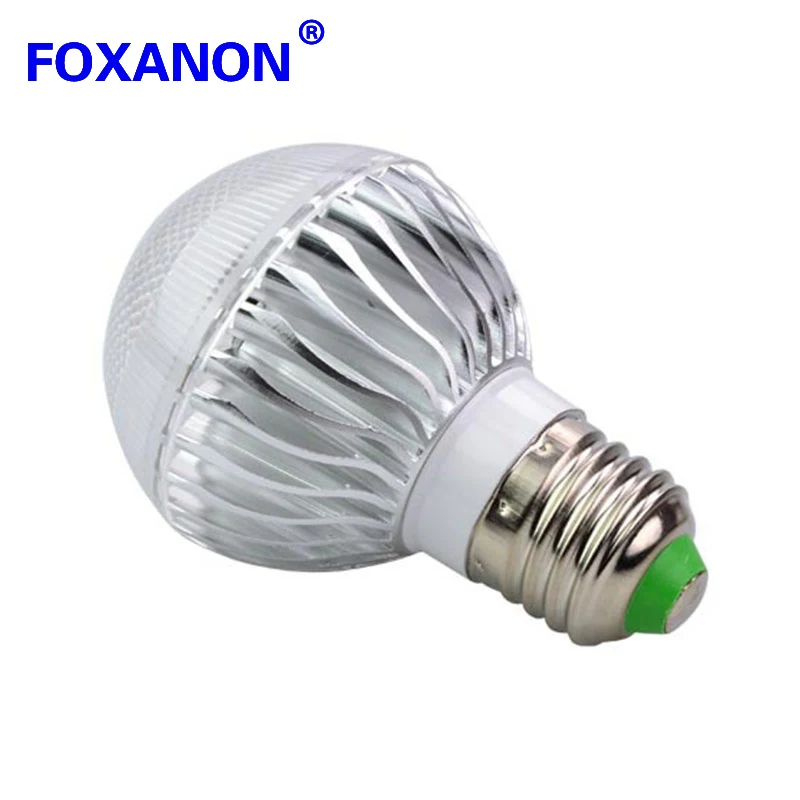 Диммисветодиодный емая Светодиодная лампа Foxanon E27 RGB 85 265 в 110 В 220 волшебная с