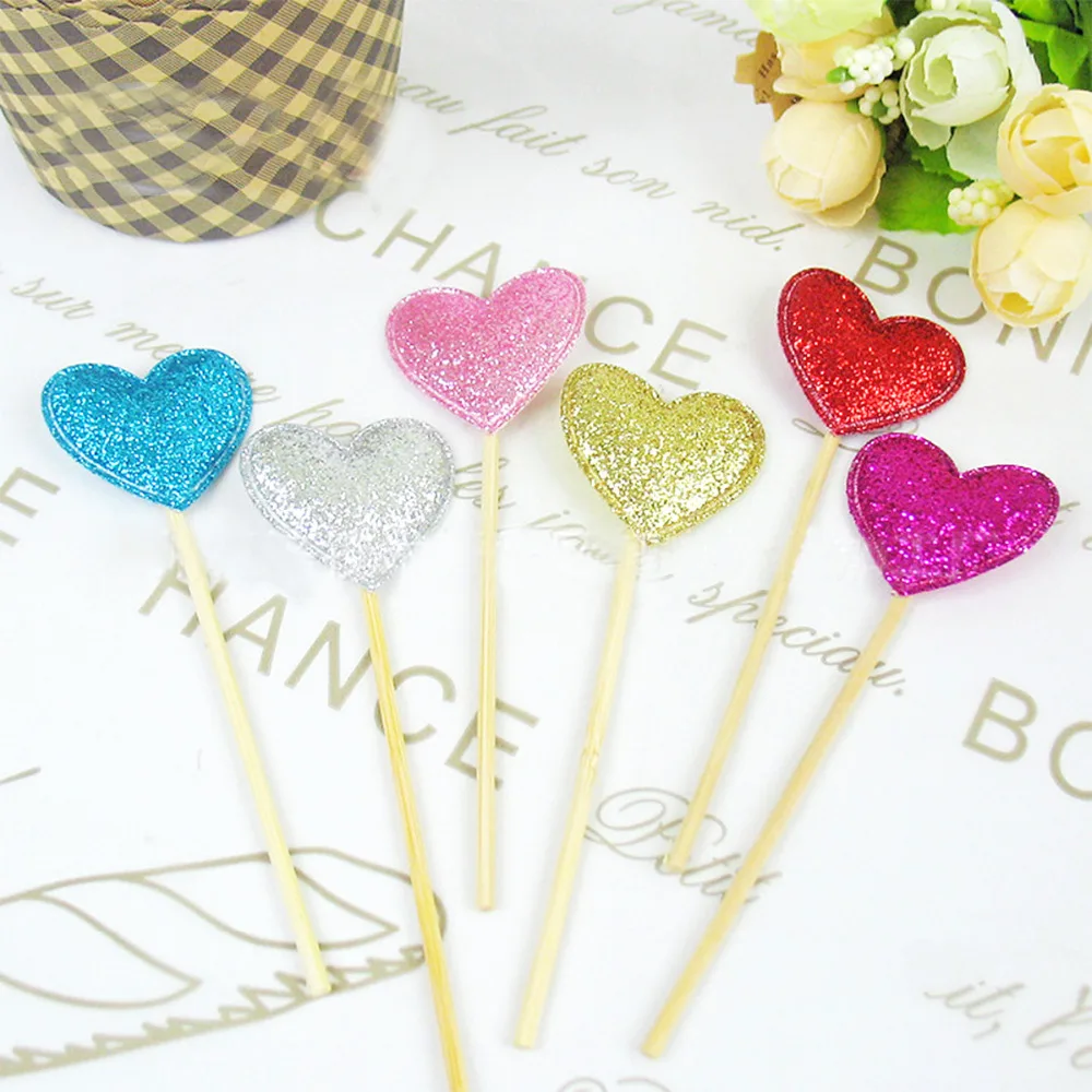1 компл.. (6 шт.) Многоцветный корона Сердце Звезда тема флаг Кекс Торт аксессуары