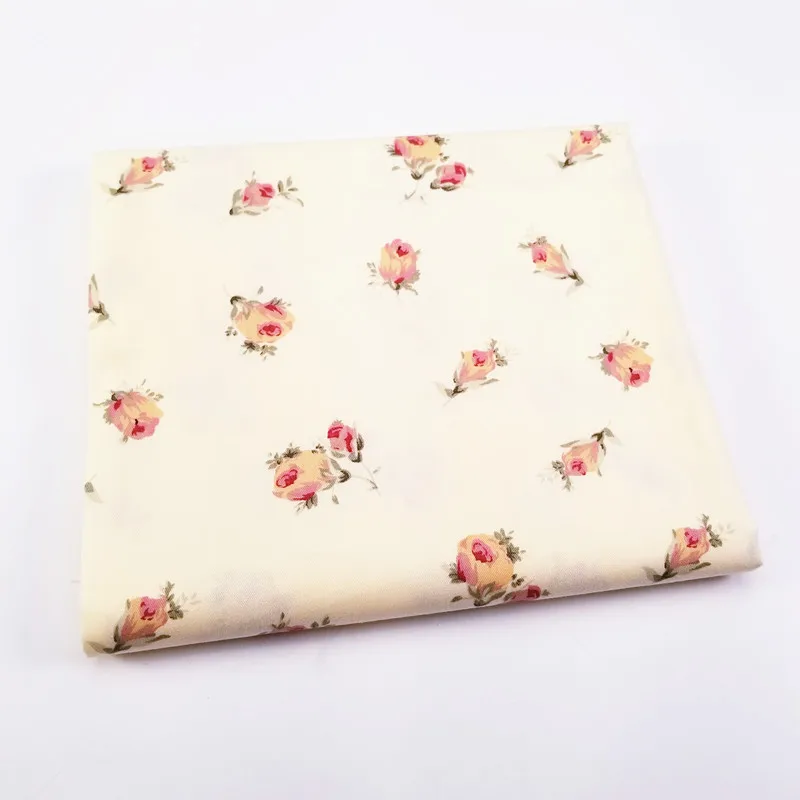 Саржевая ткань из 100% хлопка с принтом роз для пэчворка хлопковая стеганая шитья