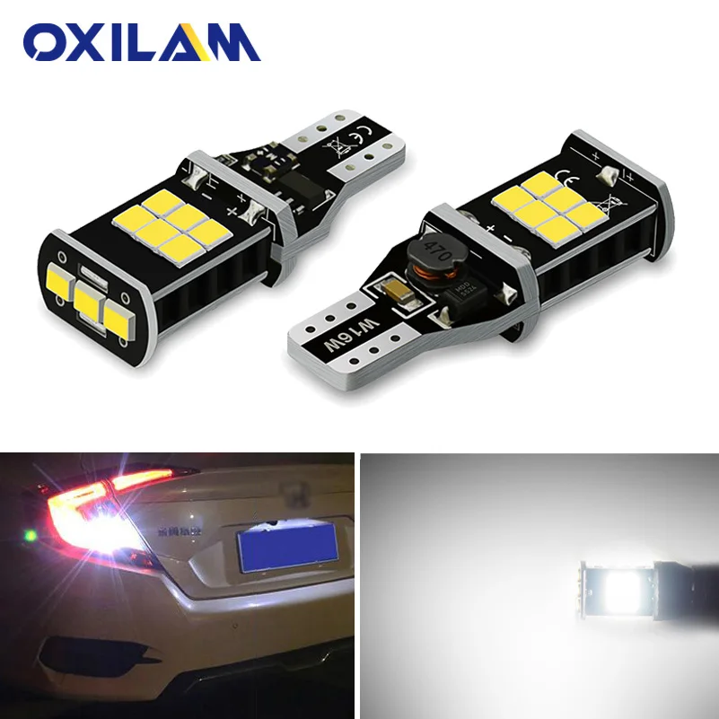 OXILAM 2x W16W светодиодный Canbus T15 921 912 задний фонарь заднего хода для Honda Civic купе 2006 2011