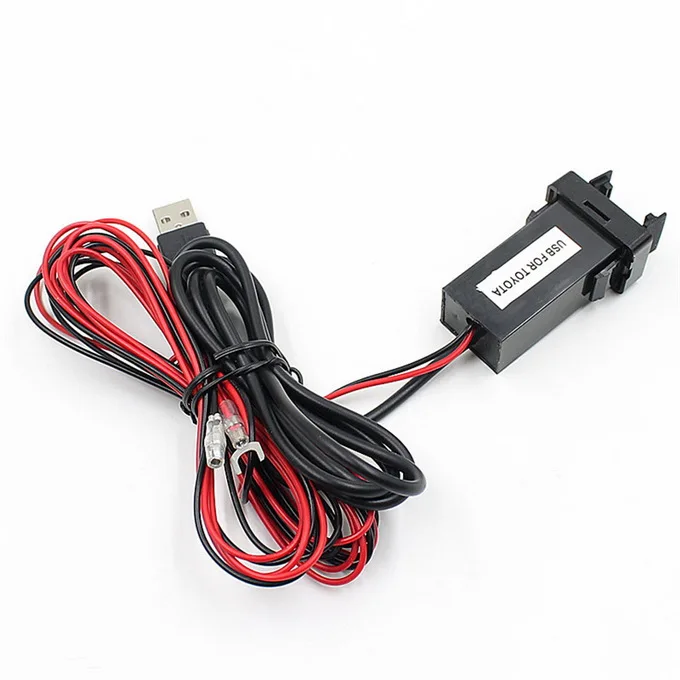 Dual USB аудио Порты и разъёмы Интерфейс автомобиля Зарядное устройство