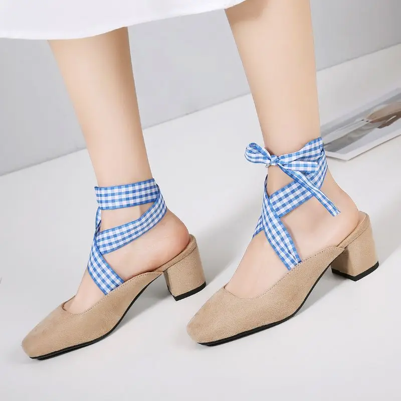 

Dilalula Cross Strap Bowknot Spring Summer Shoes Women Party Dating Sandals Ladies Daily Sweet High Heel Shoes Plus Size 31-44
