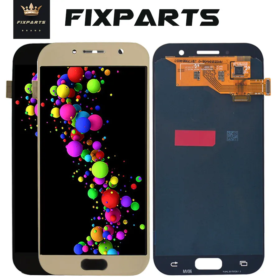 AMOLED 5 2 &quotLCD для SAMSUNG GALAXY A5 2017 LCD A520 A520F SM дисплей сенсорный экран дигитайзер сборка