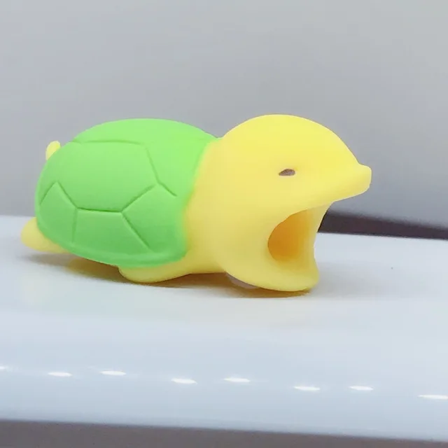 B Шт. 1 шт. Kawaii Animal Cable Protector Для Iphone устройство для намотки кабеля Panda Bite держатель телефона аксессуар органайзер кукла животное модель Забавный - Цвет: B