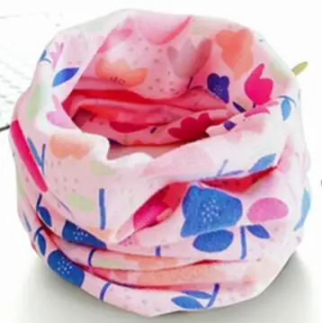 flower pink Новинка; шарф для малышей; Хлопковое платье для девочек; Весенний шарф; Детский шарф с воротником; теплый детский шейный платок для мальчиков; шарф с воротником для фотосессии - Цвет: flower pink