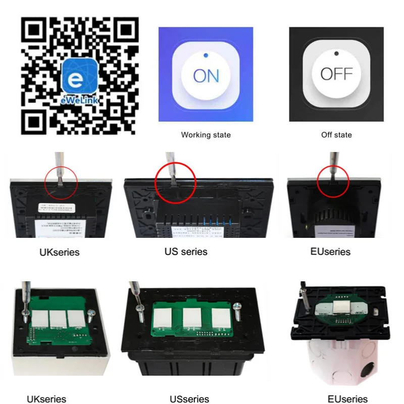 Стандарт Великобритании Wifi приложение пульт дистанционного управления