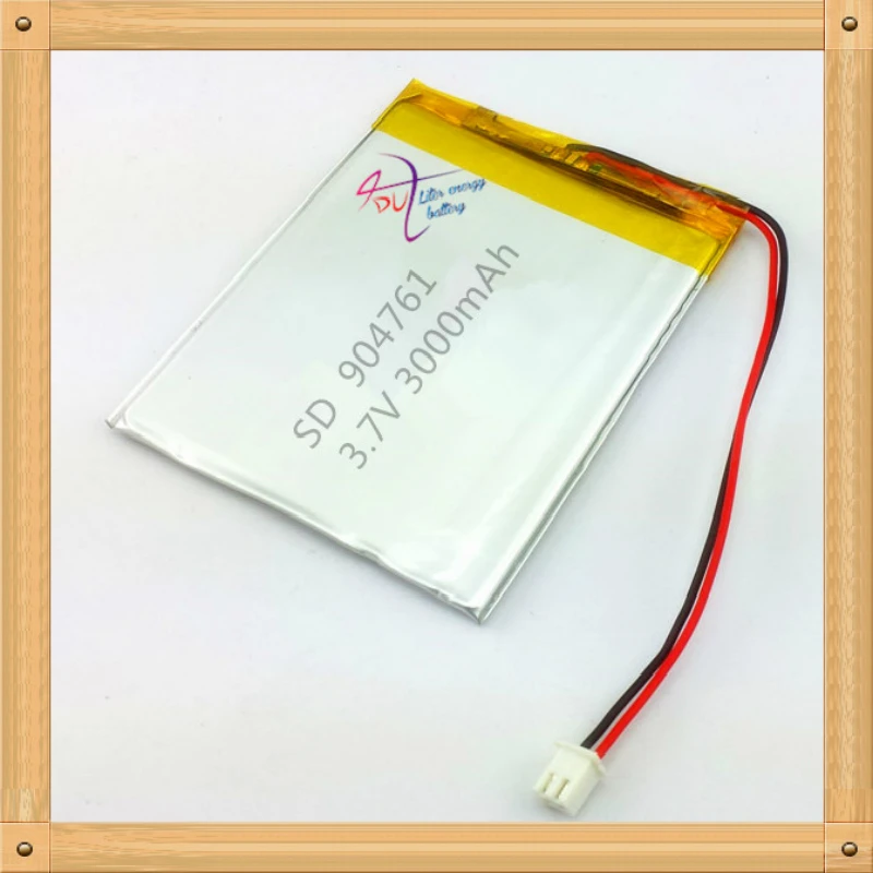 

XHR-2P 2.45 2.54 3000mAh with protective plate 904761 3.7V polymer lithium battery 904760 mobile power supply