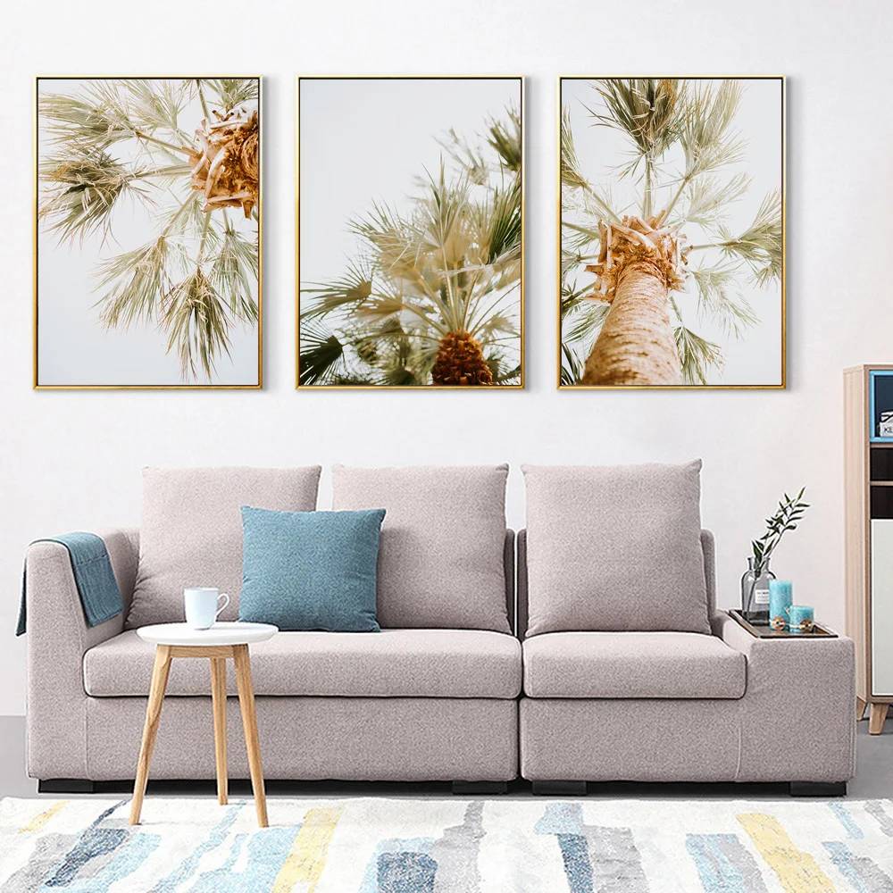 

Tropical Prints Palm Tree Scandinavian Nordic Posters And Prints Wall Art Canvas Painting Wall Pictures for Living Room Decor