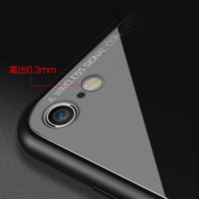 Tempered Glass Phone Case For Iphone X 8 7 6 Mobile Shell Cover Apple Cases Plus Protective Shatter-resistant |