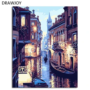 GX25102 DRAWJOY картина в рамке DIY картина по номерам картина маслом Бабочка и цветок домашний декор для гостиной 40*50 см GX21627 - Цвет: GX25102
