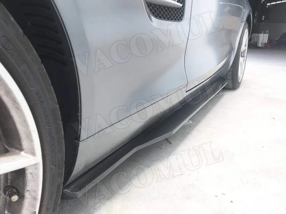 Для C Class углеродного волокна сторона юбки губ фартуки для Mercedes Benz AMG GT GTS GTR купе 2