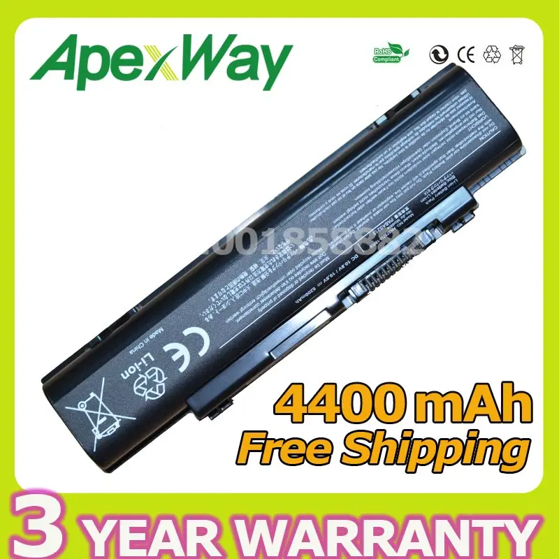 Высококачественный аккумулятор Apexway для ноутбука Toshiba PA3757U 1BRS PABAS213 Qosmio F60 10X F750 F755